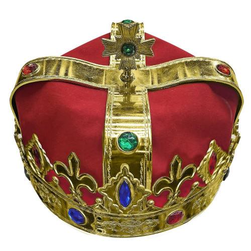 Καπέλο Βασιλιά με Πετράδια 19x10cm