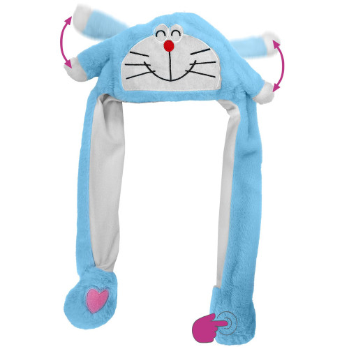 Σκούφος Γαλάζιος Λαγός με Αυτιά & Κίνηση 50x35cm