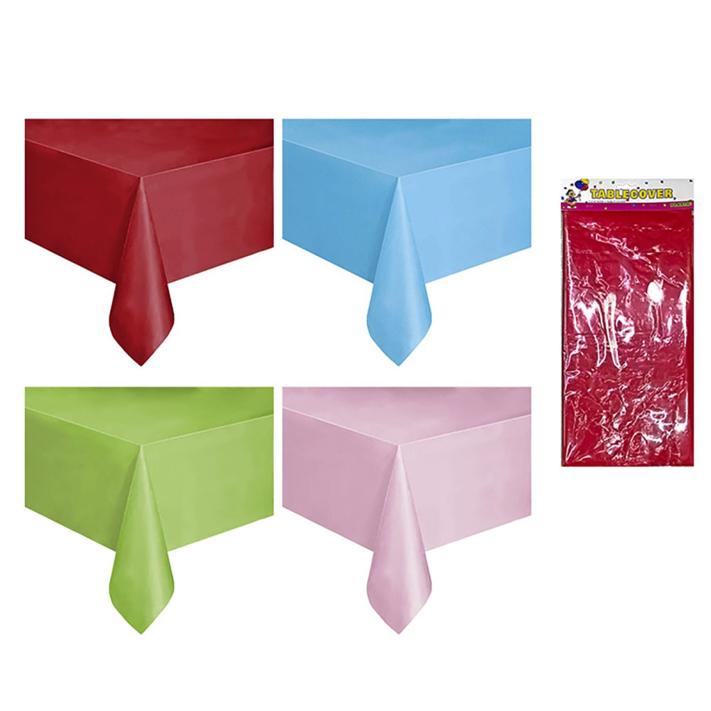 Τραπεζομαντηλο Πάρτυ Πλαστικό Μονόχρωμο XL 137x183cm