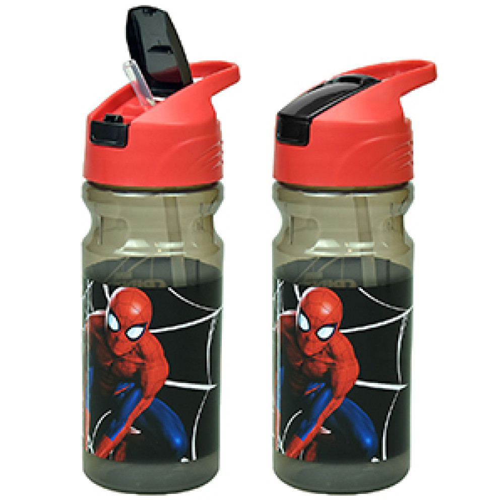 Παγούρι Πλαστικό ps 550ml Spiderman Black City 21x7cm 550ml