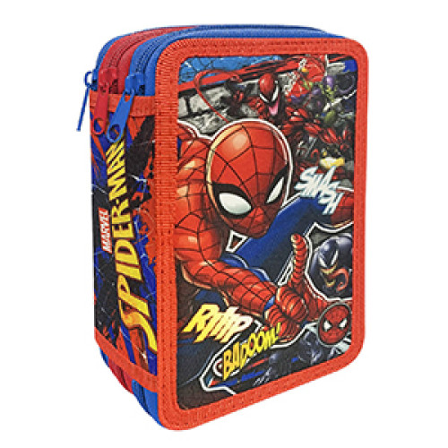 ΚΑΣΕΤΙΝΑ ΓΕΜΑΤΗ ΤΡΙΠΛΗ SPIDERMAN 19,5x12,5x7cm