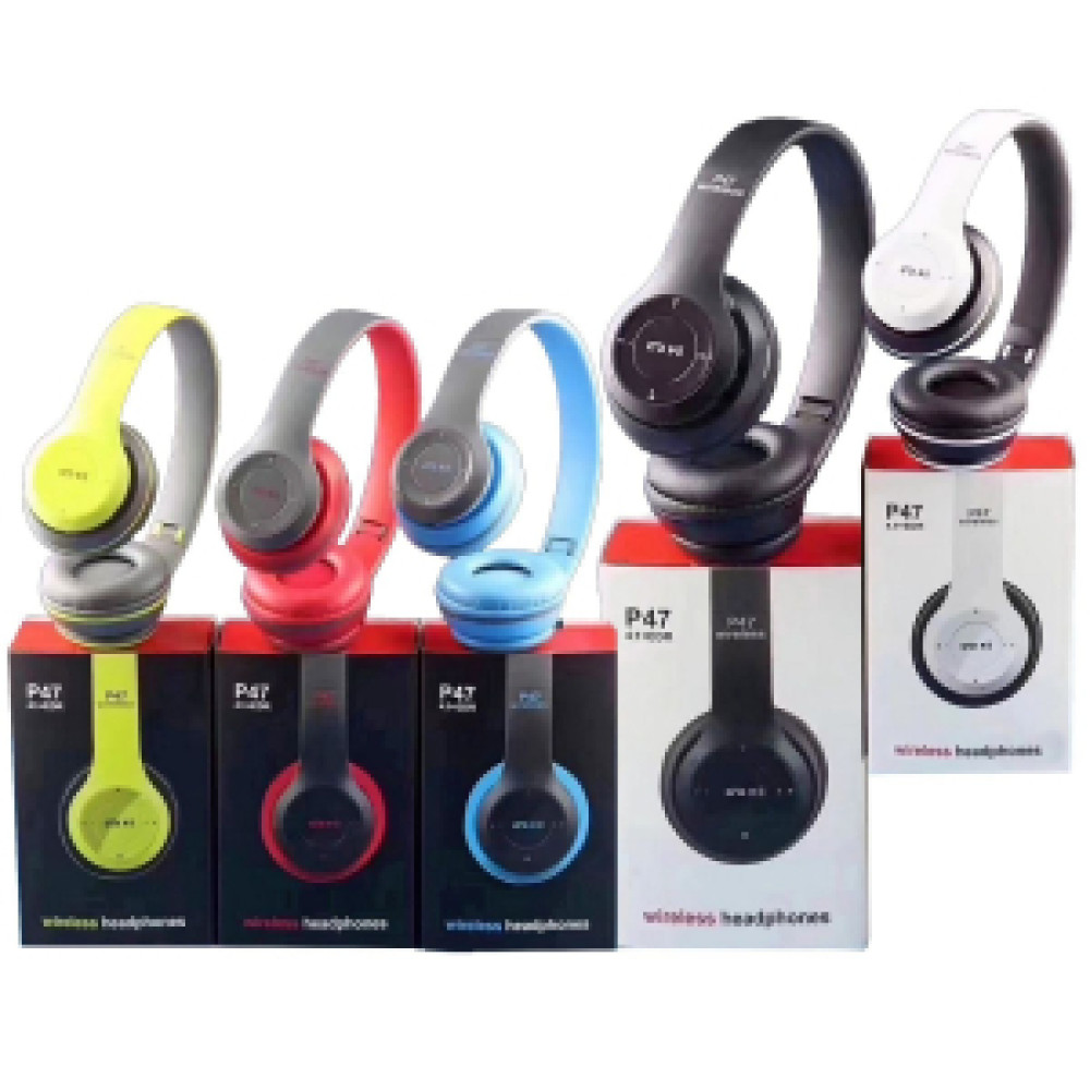 Ακουστικά Bluetooth Μαύρα Μεγάλα Αναδιπλούμενα