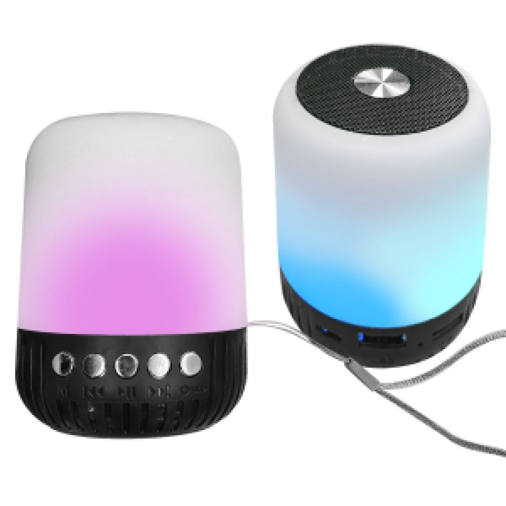 Ηχείο Bluetooth Κυλινδρικό Μικρό με φως 9x7cm