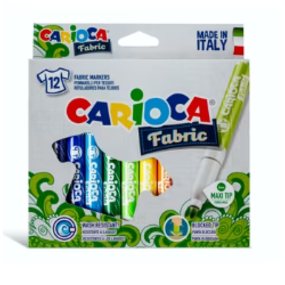 ΜΑΡΚΑΔΟΡΟΙ CARIOCA FABRIC 12 χρωμ.