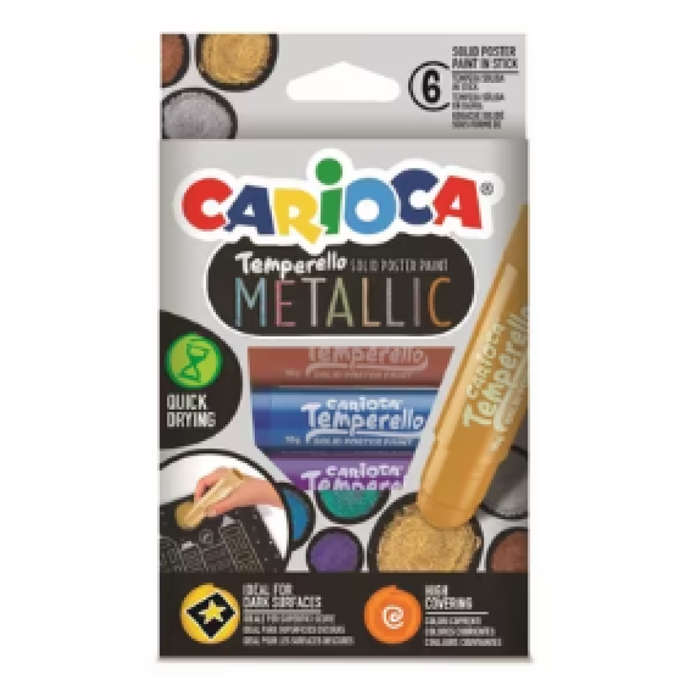 ΜΑΡΚΑΔΟΡΟΙ CARIOCA TEMPERELLO METALLIC 6 χρωμ.