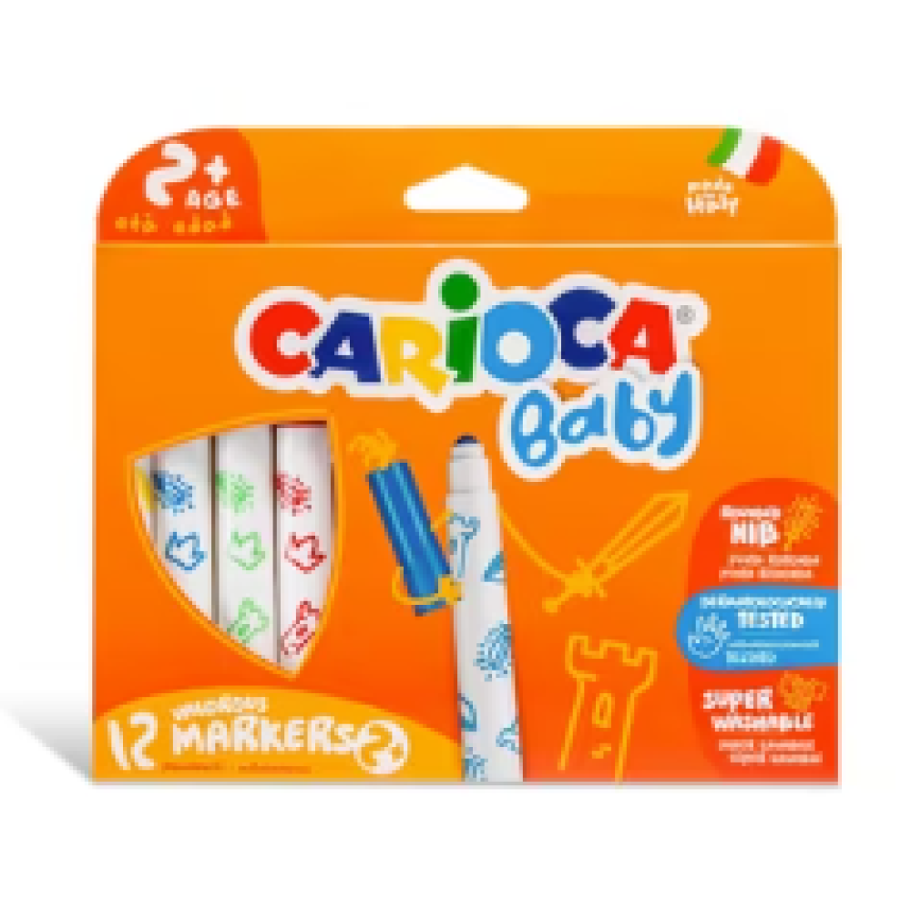 ΜΑΡΚΑΔΟΡΟΙ CARIOCA BABY JUMBO 2+ 12 χρωμ.