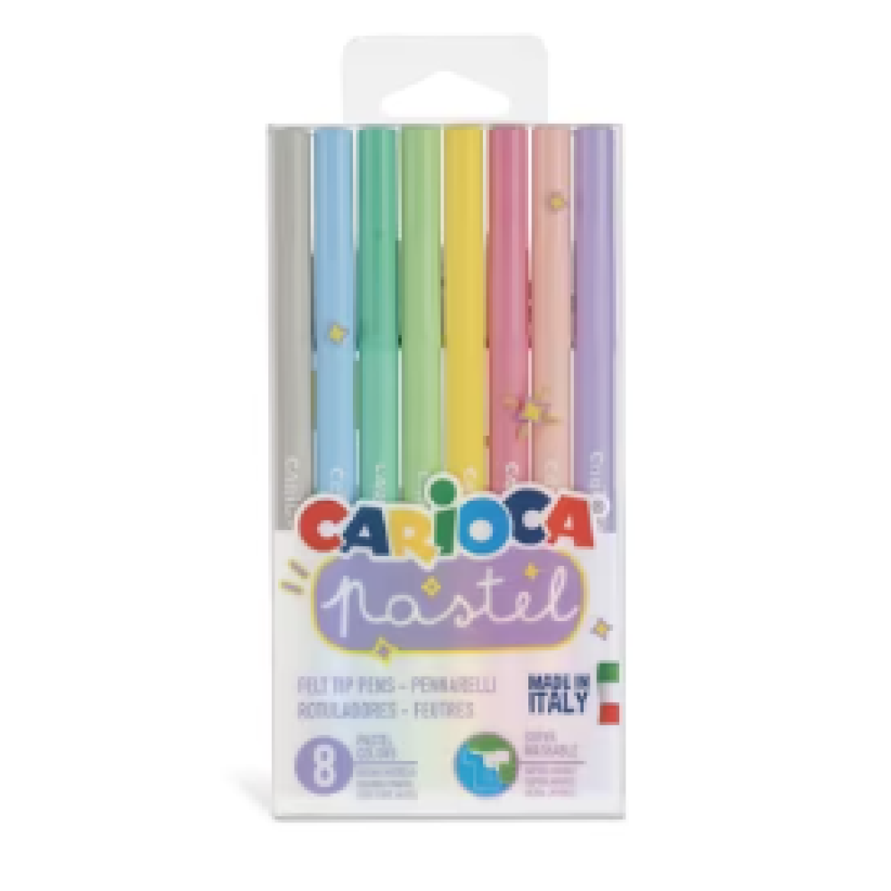 ΜΑΡΚΑΔΟΡΟΙ CARIOCA PASTEL 8 χρωμ.
