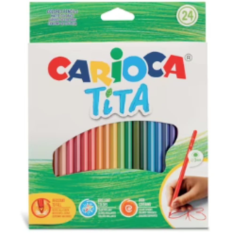 ΚΡΑΓΙΟΝ ΧΡΩΜΑΤΙΣΤΑ CARIOCA ΤΙΤΑ 24 χρωμ.