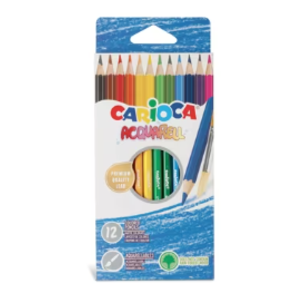 ΚΡΑΓΙΟΝ ΞΥΛINA CARIOCA ΑΚΟΥΑΡΕΛΛΑΣ 12 χρωμ.