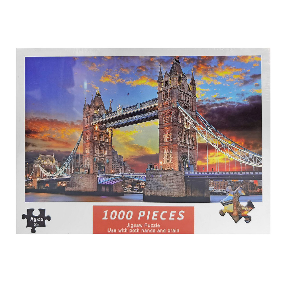 Παζλ 1000 τεμ london bridge Κουτί= 29x21x5cm, παζλ= 75x50cm
