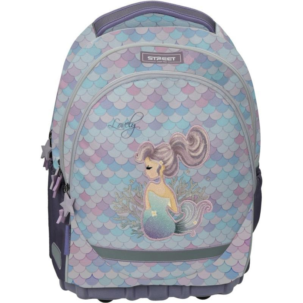 ΤΣΑΝΤΑ ΣΧΟΛΙΚΗ STREET MERMAID 31x16x43cm (με εργονομική πλάτη air system και σκληρό πάτο)