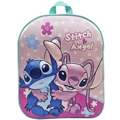 Τσάντα Πλάτης Νηπίου Stitch & Angel 3d 31cm