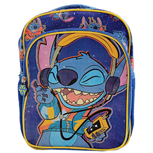 Τσάντα Πλάτης Νηπίου Stitch με Μπροστινή Τσέπη 29cm